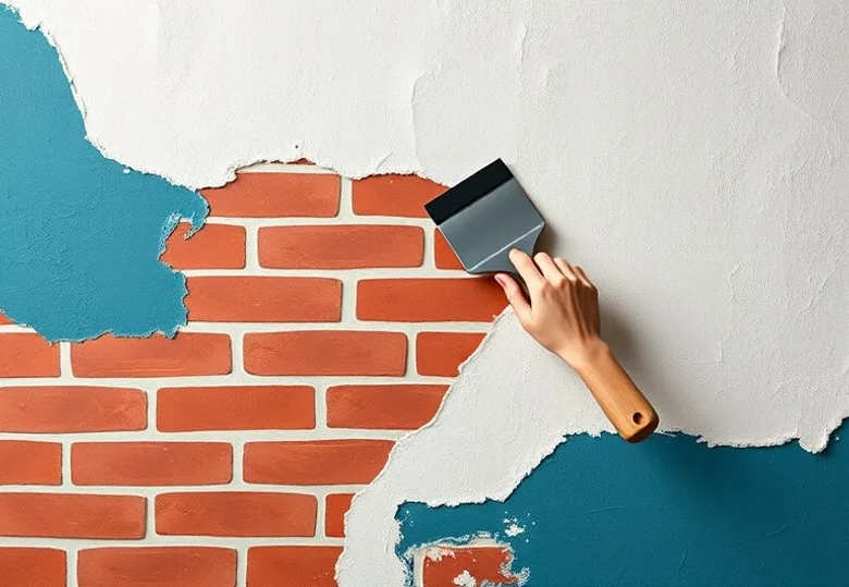 Application d'un enduit décoratif à la lisseuse sur un mur